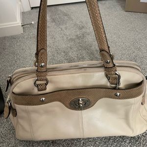 Coach leather handbag